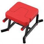 enocheab Yoga Kopfstandhocker Kopfstandstuhl Stand Yoga Stuhl für Familie Stahlrohr und PU-Pads Fitnessgeräte lindern Sie Müdigkeit und Bauen Sie Körper auf- Capacité de Charge 200 kgred