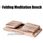 Meditationsbank Klappbar Holz| Yoga Hocker aus massivem Holz | Kniesitz Meditationsbank für eine Tiefe Meditation | Meditation Bench Tilt Hocker Kniend für Müdigkeit lindern Tiefe Meditation