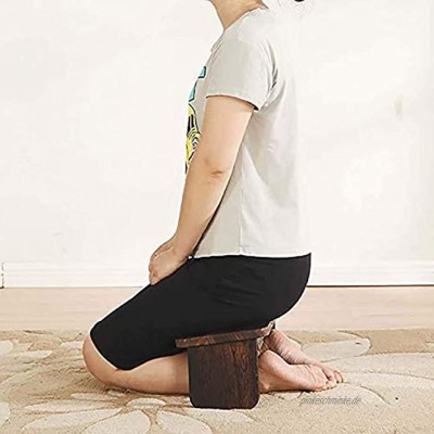 Meditationshocker Holz Yoga Hocker Faltbare Meditationsbank Für Tiefe Meditation Starke Tragfähigkeit,45 X 20 cm