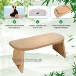 MY FAT GORILLA Meditationsbank Klappbar aus Bambus Yoga Hocker einklappbar Sitzbank für Tiefe Meditation