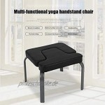 NIMIFOOL Fitness Yoga Stuhl Inversion Stuhl Haushalt Fitnessstudio Bank Handstand Hocker Feetup Mat 200KG Last,Black