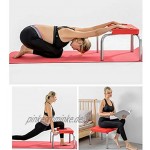 Niuniu Yoga Stuhl Inverted Stuhl Yoga Hilfs Inverted Hocker Vielseitige Abnehmbare Edelstahl Ankle Rotwein