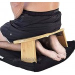 NLXX Meditationsbank Bambus klappbarer Reisekniehocker ergonomisch für Teezeremonie Seiza Yoga Beten und gesünderes Sitzen Tiefe Meditation