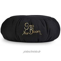 SparkYourBloom Meditationskissen Yoga-Zafu-Kissen Sitzsackfüllung 100% Polystyrol-Perlen Haltungshilfe maschinenwaschbar