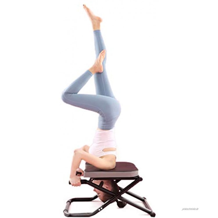 TOHOYOK Yoga invertiert Stuhl zusammenklappbar Yoga Fitness Stuhl ideal for zu Hause Gymnastikübung Fitnessübung Kopf stehend zu entlasten Müdigkeit und verbessern Körper
