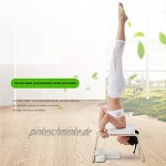 XUN Yoga Studio Inversion Hocker Stuhl Holz- und PU-Polster Müdigkeit lindern und Körper aufbauen weiß