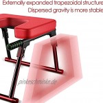 ZLHW 330-Pfund Tragetasche ideal für Übung und Yoga-Praxis Komfortabler Yoga-Sessel-Home Invertierter Hocker Farbe: rot