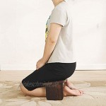 ZWPY Meditationsbank Bänkchen Für Die Sitzmeditation Klappbarer,Niedriger Sit Kniende Alternative Zum Meditationskissen Für Yoga Leicht Zu Tragen